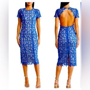 NSR Mia lace dress black and nude lining Sz M